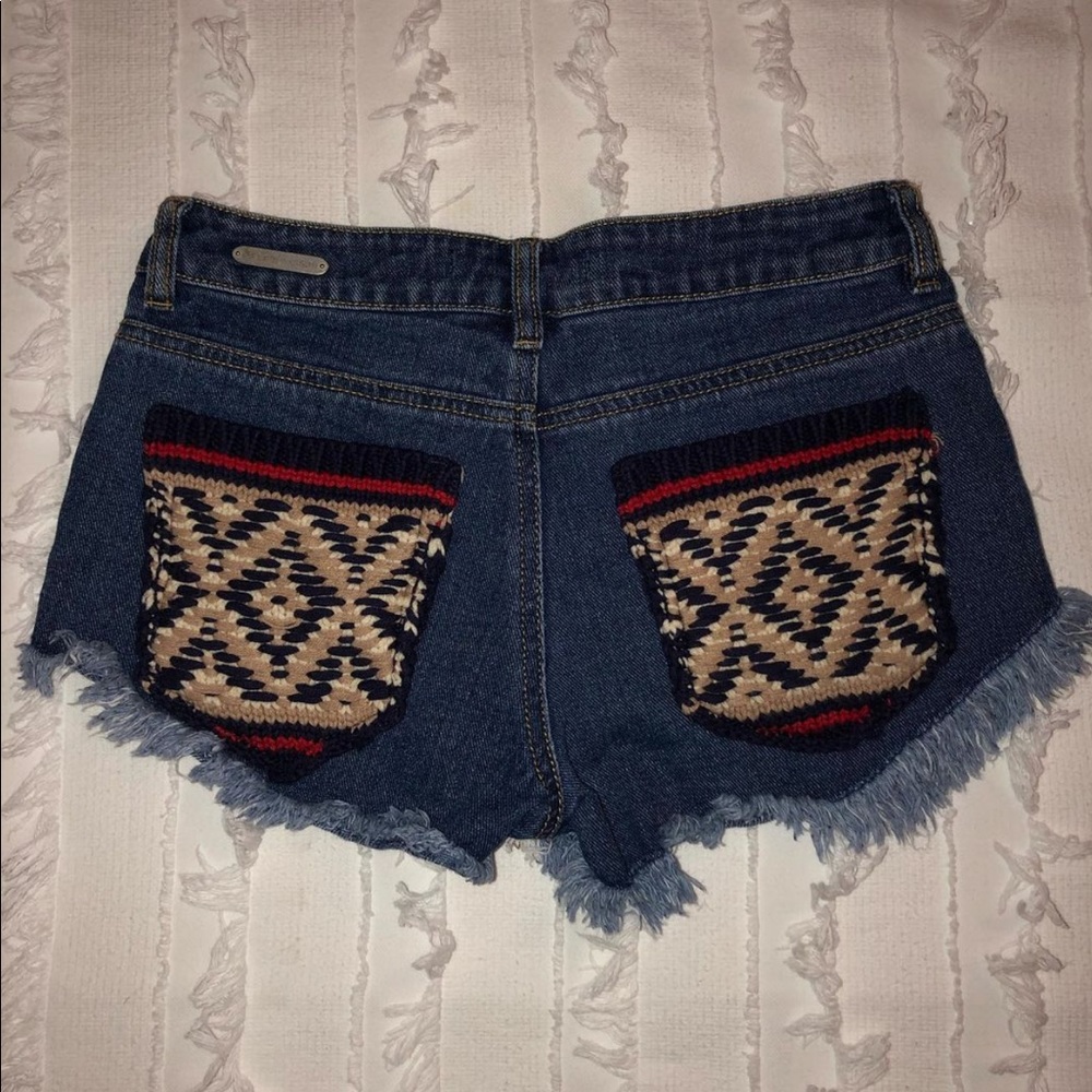 Denim shorts